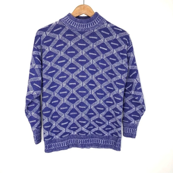 Après-Ski Jacquard Mock Neck Sweater
